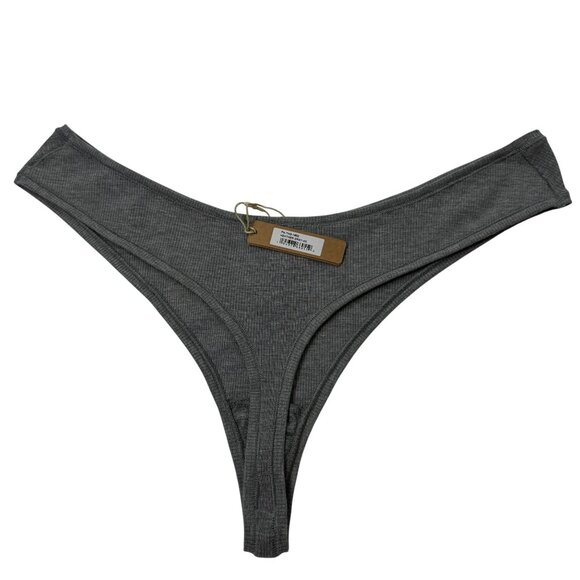 SKIMS Soft Lounge Dipped Thong Team USA Lot of 3 White Heather Gray 4X - Picture 5 of 10